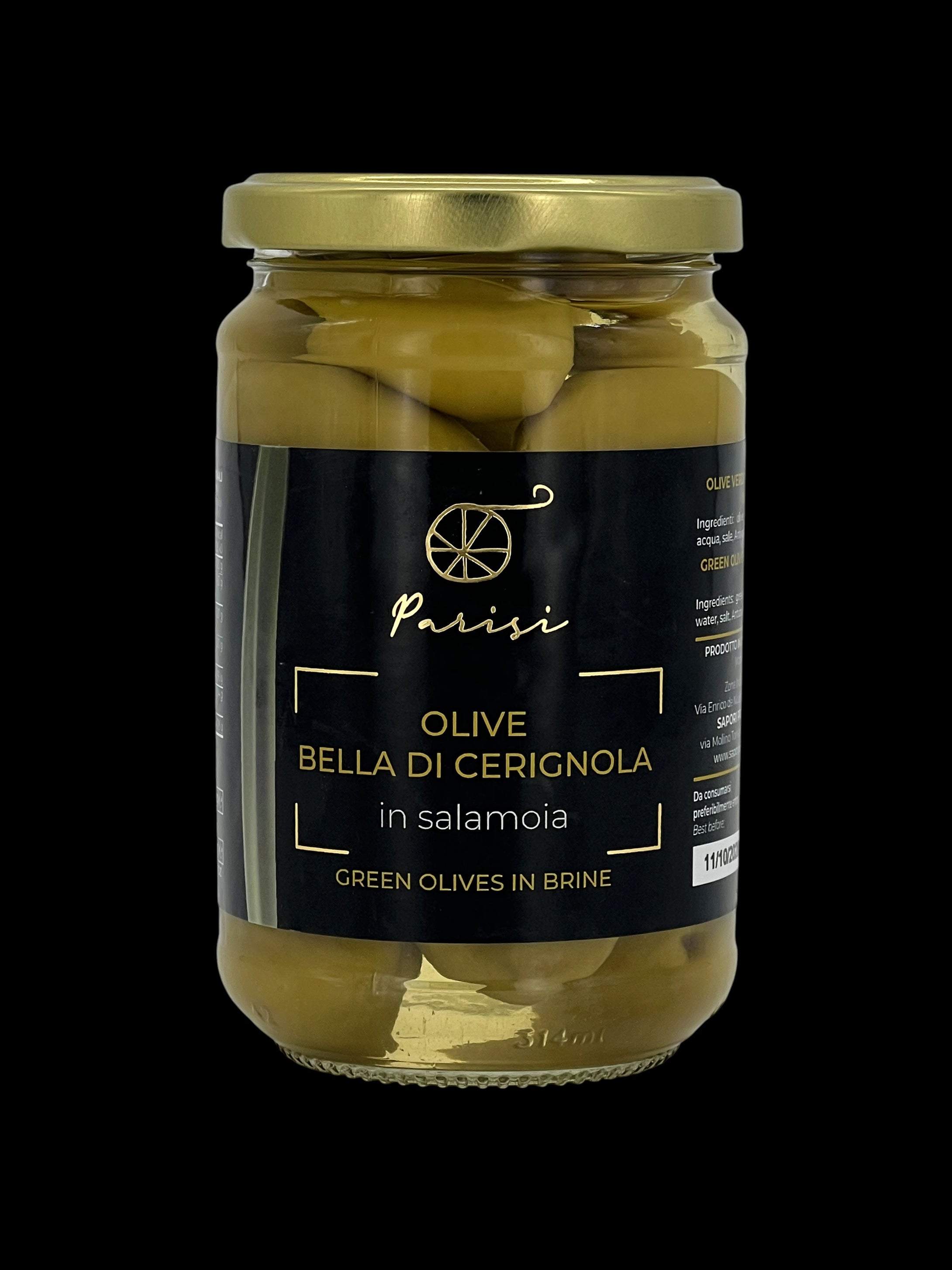 Olive Bella di Cerignola 3G in vaso da 314 gr