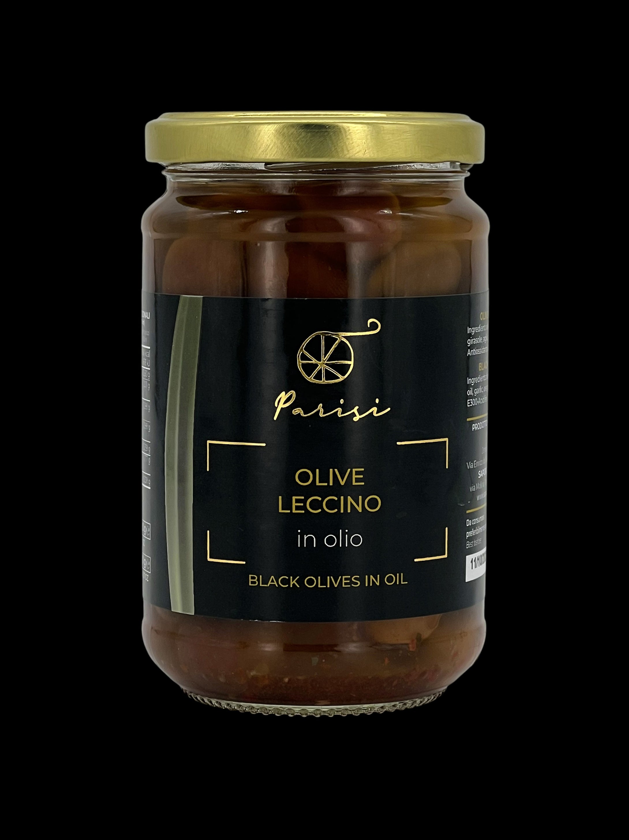 Olive Leccino in olio in vaso da 314 gr