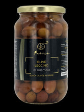 Carica l&#39;immagine nel visualizzatore di Gallery, Olive Leccino in salamoia in vaso da 580 gr
