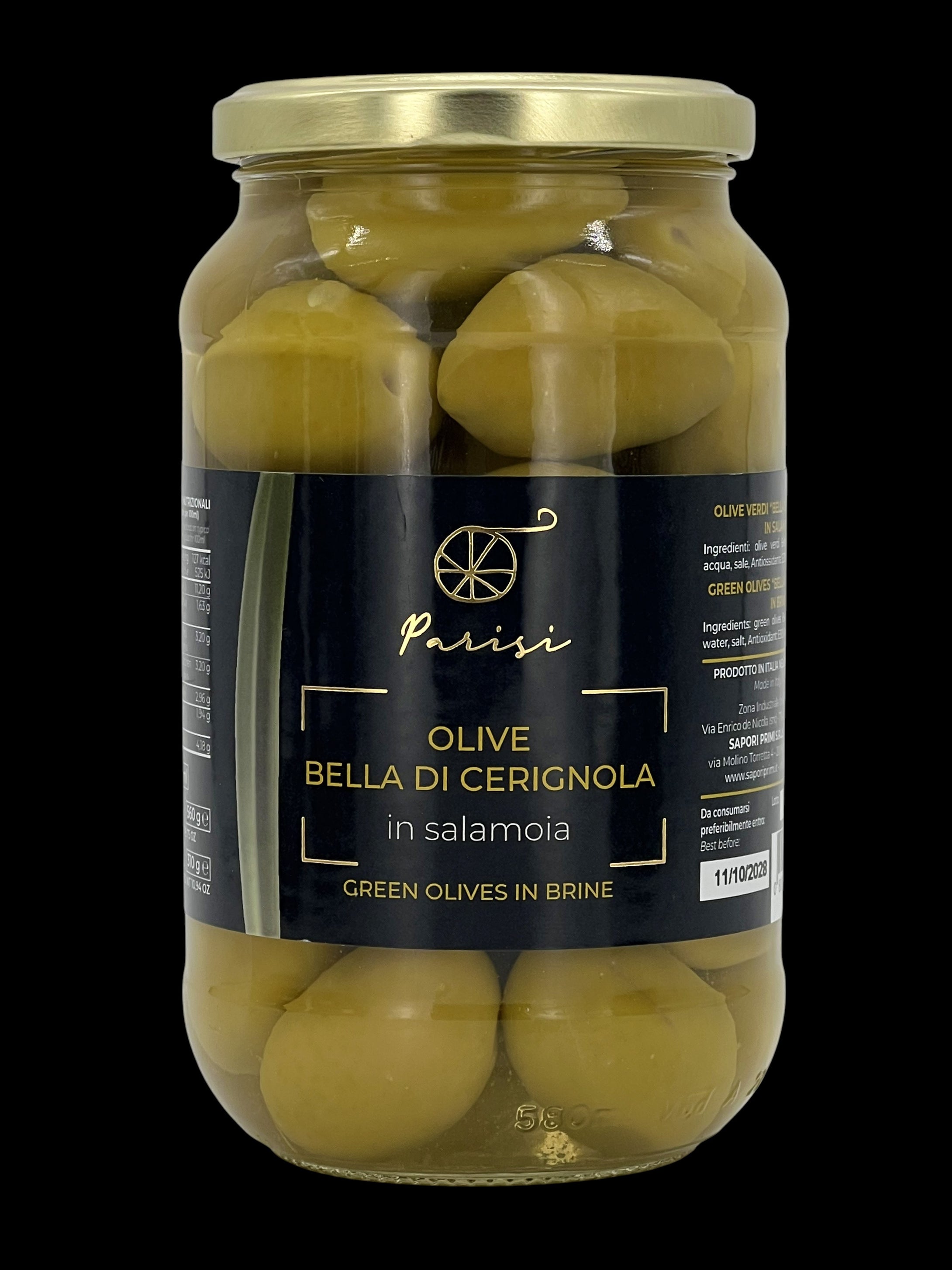 Olive Bella di Cerignola 3G in vaso da 580 gr
